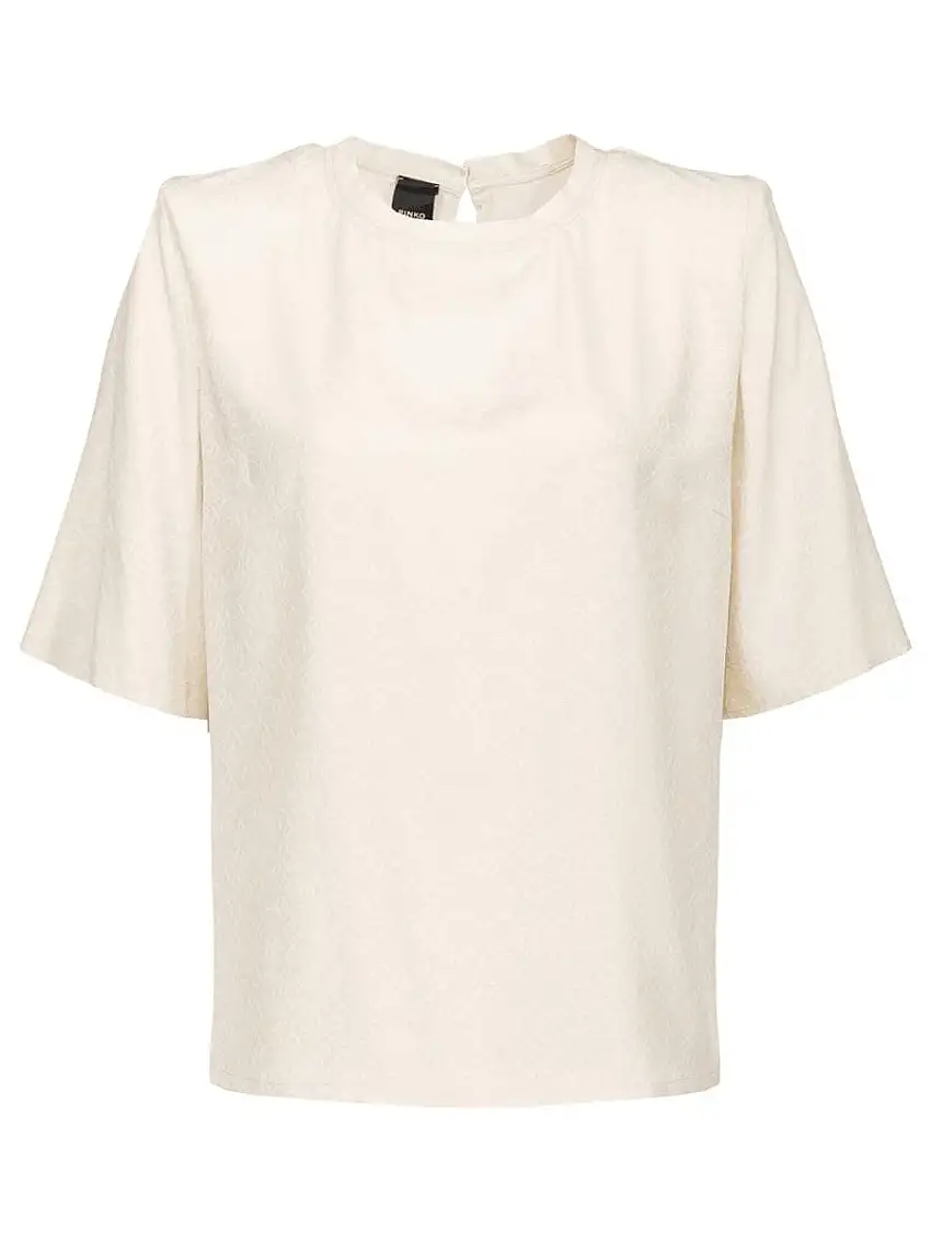 Blusa mezze maniche jacquard di Pinko su