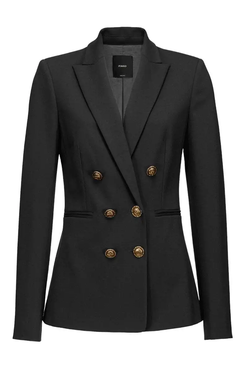 Blazer con bottoni gioiello di Pinko su