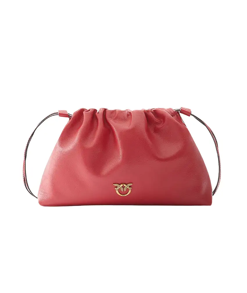 Pinko Mini Clutch in Morbida Pelle 105907-A0QO Rosso Lampone