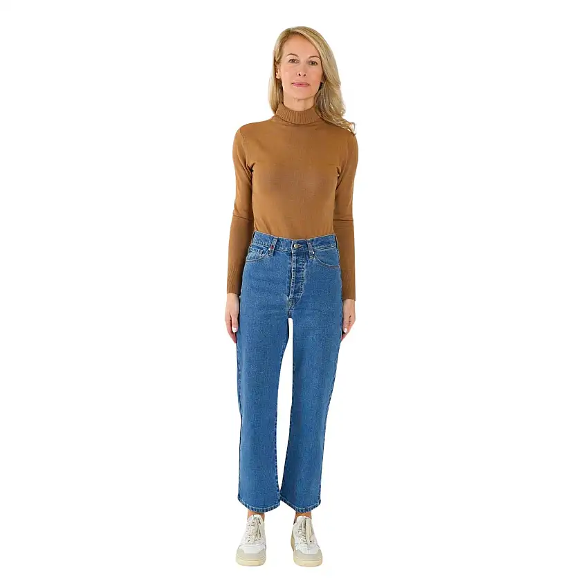 Jeans a vita alta da donna in cotone F.A.M. Paris Pola
