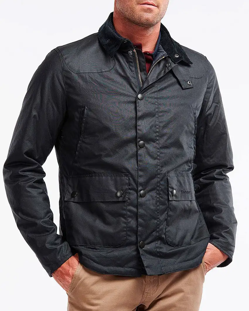 Barbour Reelin Waxed Cotton blu