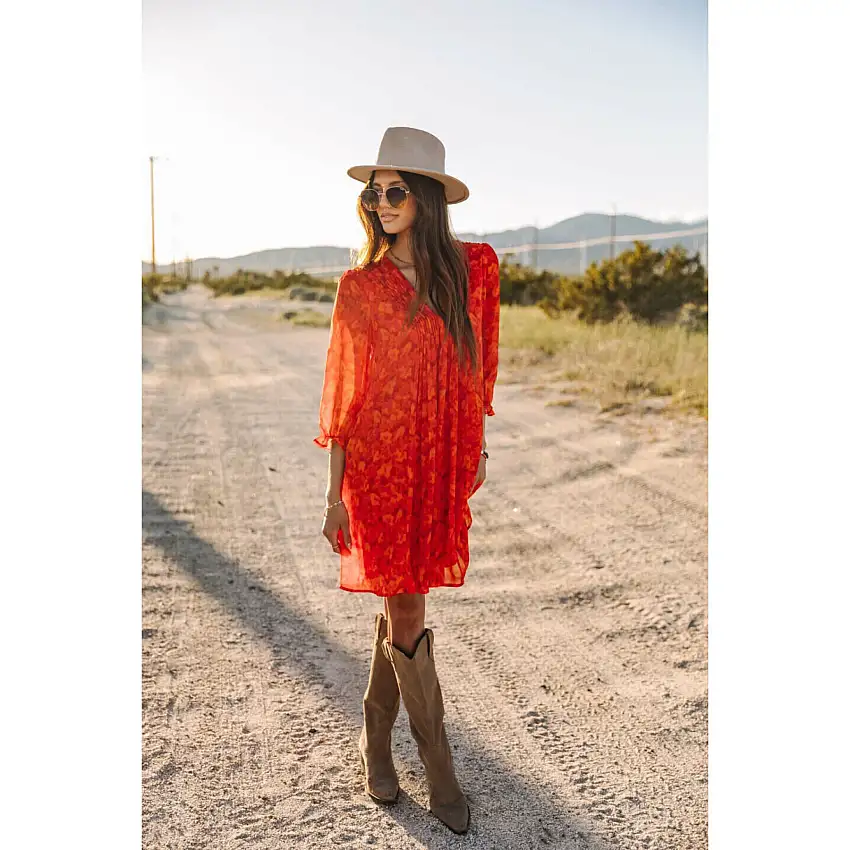 Vestito da donna Freeman T Porter Juna Blurred Flowers