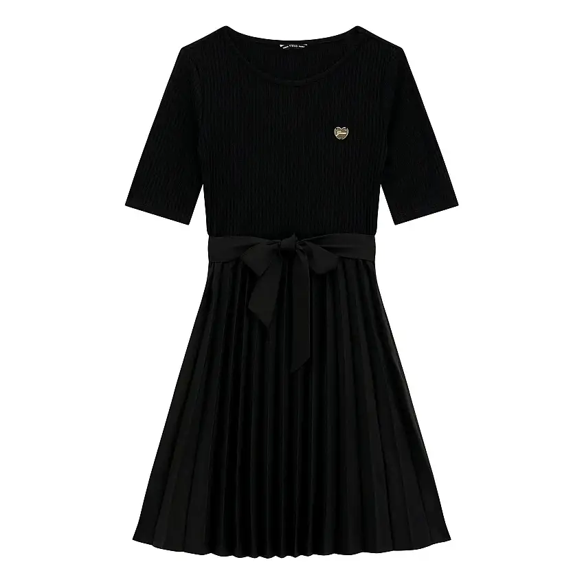 Vestito con cintura per ragazza Guess Pleated