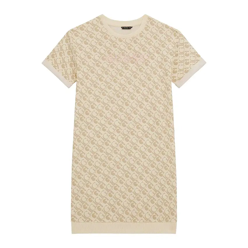 Vestito da bambina a maniche corte Guess French Terry