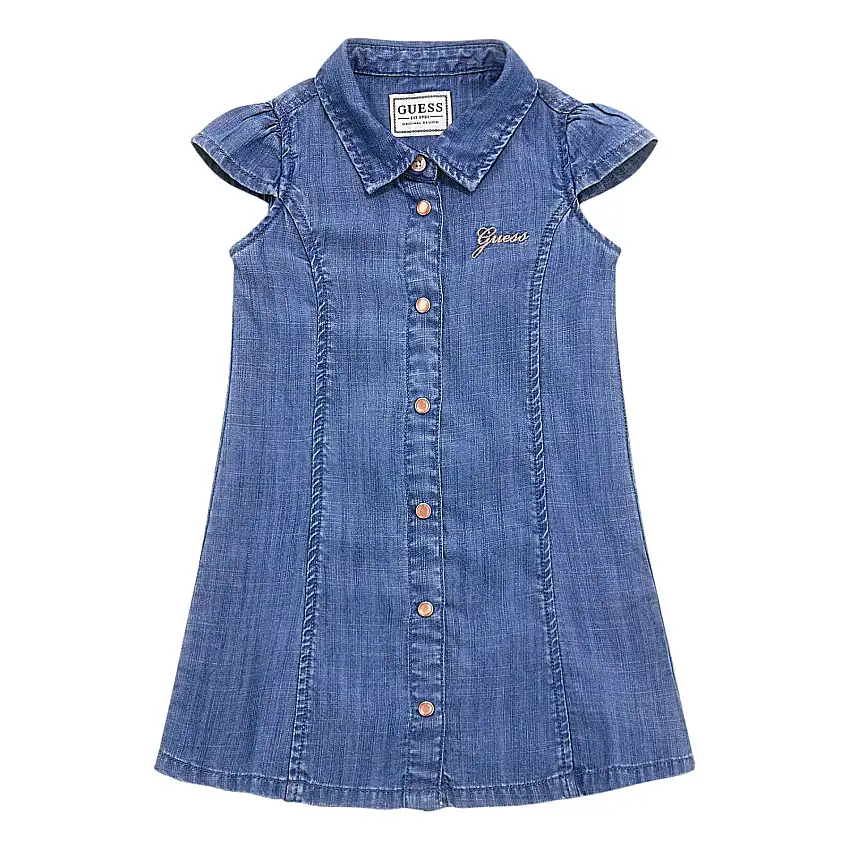 Abito camicia in denim per bambina Guess Lyocell