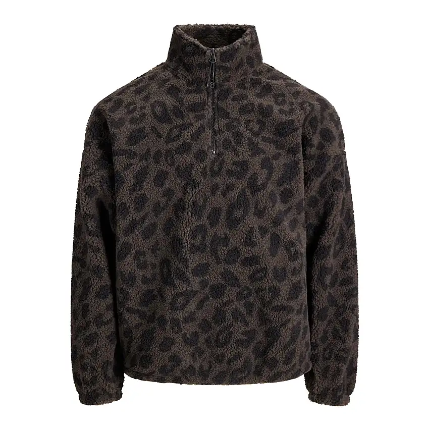 1/2 zip in pile Jack & Jones Teddy Cheetah