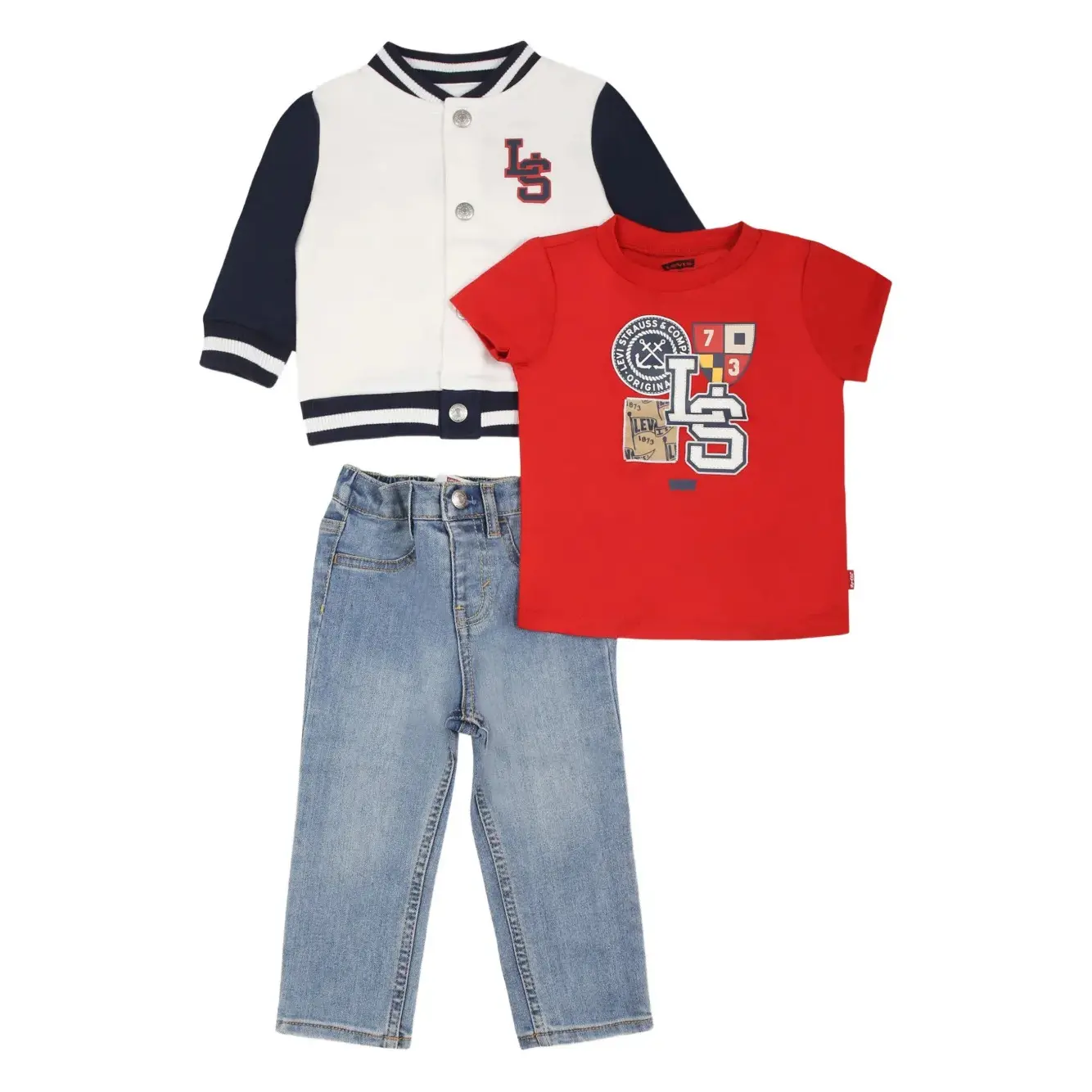 Completo giacca e pantaloni per bambini Levi's 6EM691 (x3)