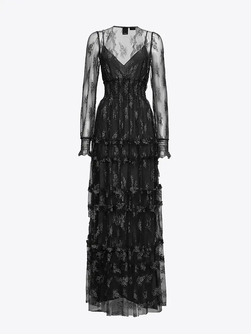 Abito Lungo in Pizzo Nero