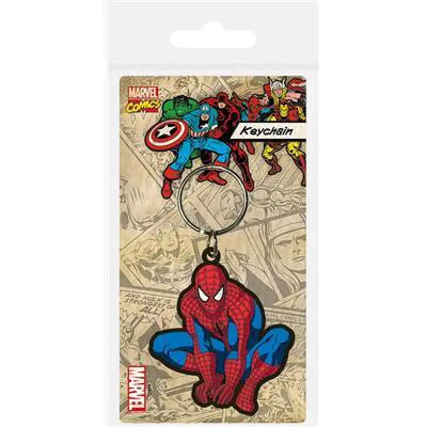 Anello portachiavi in gomma Pyramid Spiderman Accroupi