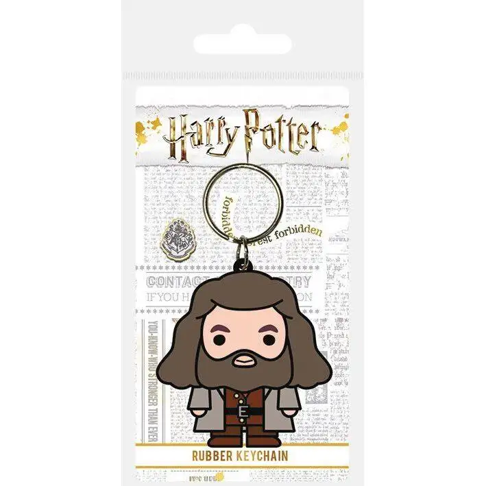 Anello portachiavi in gomma Pyramid Harry Potter Chibi Hagrid [Misura 6 cm]