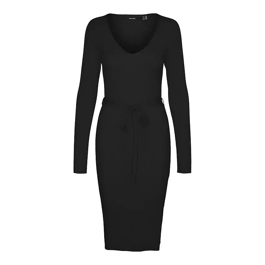 Abito in maglia con cintura con scollo a V Vero Moda Saba